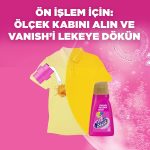 Vanish Leke Çıkarıcı Sıvı Gold Pembe 20 Yıkama, 1 Litre - Görsel 8