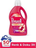 Perwoll Sıvı Çamaşır Deterjanı Renk Doku 50 Yıkama 3 Lt.