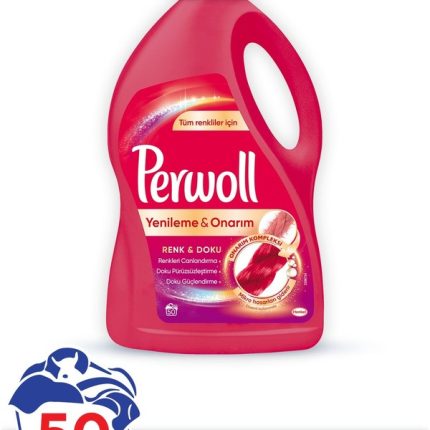 Perwoll Sıvı Çamaşır Deterjanı Renk Doku 50 Yıkama 3 Lt.