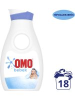 Omo Bebek Sıvı Çamaşır Deterjanı Hipoalerjenik 900 ML 18 Yıkama 1 Adet