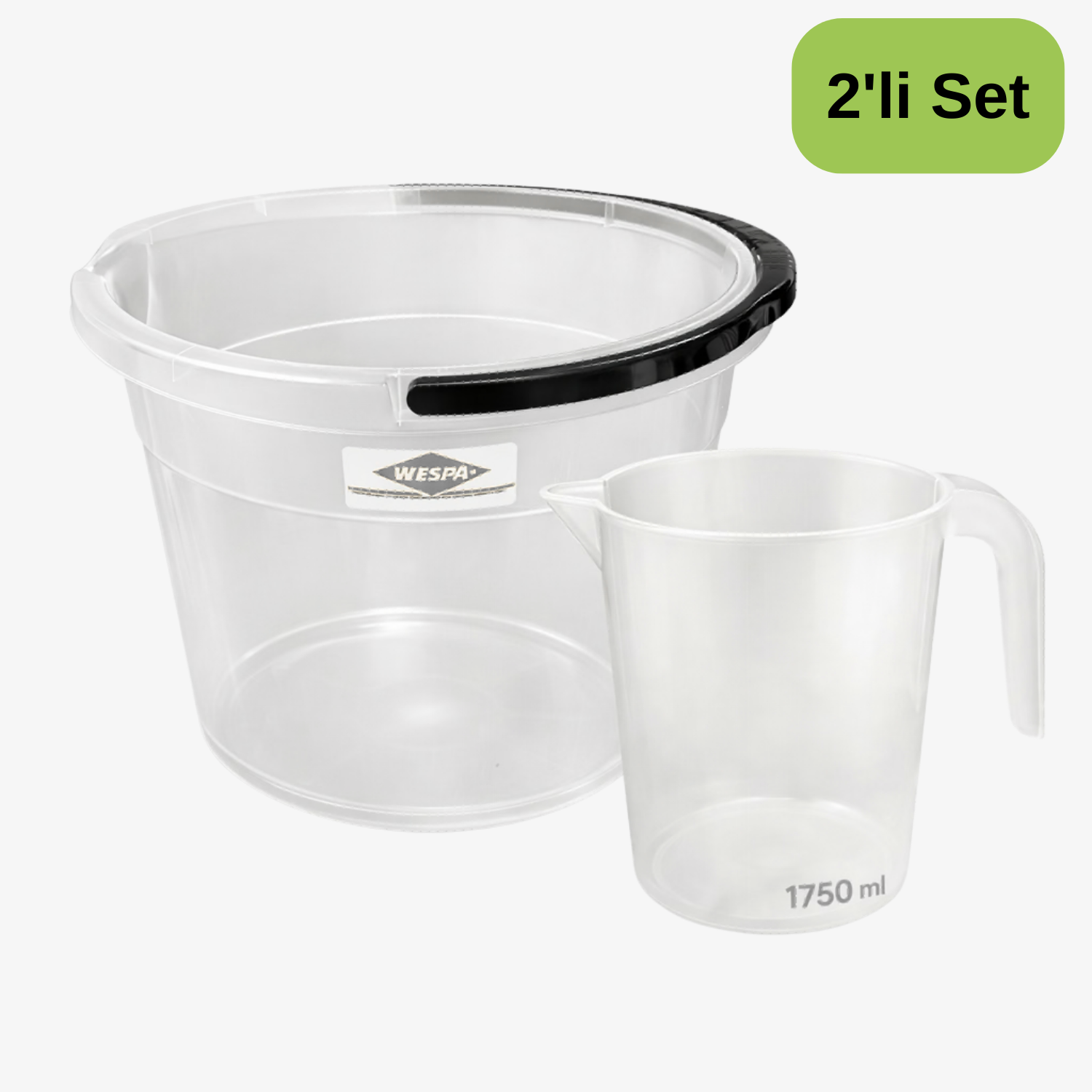 Wespa 10L Şeffaf Kova