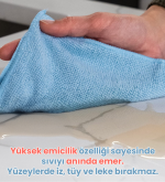 Parlak dokulu Mulpex temizlik bezi