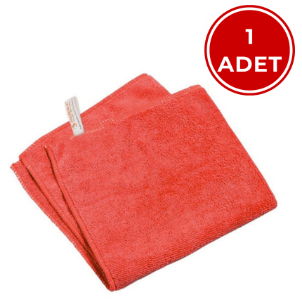 Mulpex Mikrofiber Temizlik Bezi Kırmızı 40x40 cm 1