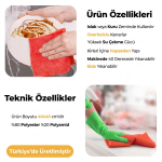 Mulpex Mikrofiber Temizlik Bezi Kırmızı 40x40 cm 4