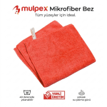 Mulpex Mikrofiber Temizlik Bezi Kırmızı 40x40 cm 3