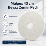 Mulpex 43 cm Beyaz Zemin Cila Parlatma Pedi – Yer Yıkama Makinesi Pedi - Görsel 2