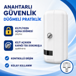 Mulpex Z Katlamalı Kağıt Havlu Dispenseri Beyaz 27 × 21 cm Duvara Monte - Görsel 5