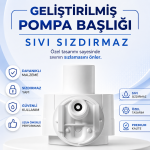 Mulpex 480 ml Beyaz Duvara Monte Sıvı Sabun Dispenseri | Premium Kalite ABS Gövde, Anahtarlı, Şık ve Güvenli - Görsel 5