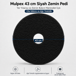 Mulpex 43 cm Siyah Zemin Pedi – Cila Sökme ve Ağır Temizlik Pedi - Görsel 4