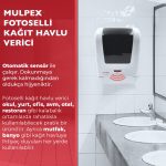 Mulpex Sensörlü Fotoselli Otomatik Kağıt Havlu Makinesi 21 cm Beyaz - Görsel 7