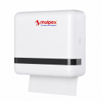 Mulpex Z katlamalı kağıt havlu dispenseri beyaz duvara monte model