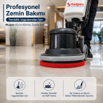Mulpex 43 cm Kırmızı Zemin Temizlik Pedi – Yer Yıkama Makinesi Pedi - Görsel 6