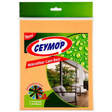 Ceymop Mikrofiber Cam Bezi 26x36 cm ürün ambalajı