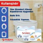Mulpex Klozet Kapak Örtüsü 250 Adet %100 Selüloz 42x36 cm - Görsel 5