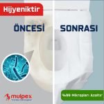 Mulpex Klozet Kapak Örtüsü 250 Adet %100 Selüloz 42x36 cm - Görsel 4