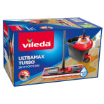 Vileda Ultramax Turbo pedallı temizlik seti, kova ve mikrofiber paspas