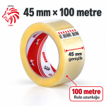 Vege Aslan koli bandı 45 mm x 100 metre sentetik kauçuk tutkallı rulo